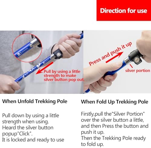 A ALAFEN 7075 Aluminum Collapsible Ultralight Trekking Pole - Image 6