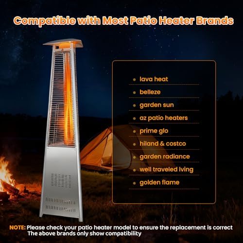 Patio Heater Glass Tube Replacement 51.2" Tall 4" Diameter - Image 4
