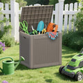 Outdoor Storage Waterproof Deck Box for Patio (30 Gallon, Grey) by Unknown
