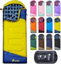 PTEROMY Sleeping Bags for Adults, Lightweight and Machine Washable, Water Resistant Backpacking Camping Sleeping Bag for Warm Cold Weather, Camping Essentials for Hiking Travel by PTEROMY