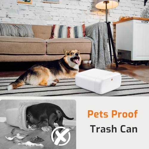 Small Bathroom Trash Can with Lid 2.6 Gallon Garbage Can with 20 Trash Bags - Image 5