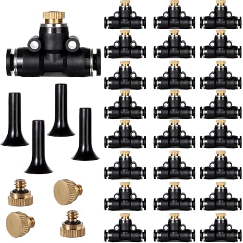 24 Pack Brass Misting Nozzles Outdoor Cooling System by NFAMRZCAR