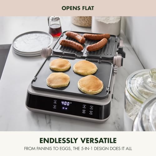 GreenPan Advanced Grill & Griddle, PFAS-Free Ceramic Nonstick, Clay - Image 3