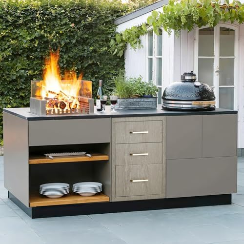 GarveeTech Outdoor Kitchen Triple Drawers, Stainless Steel, Heavy Duty with Handles, Weather-Resistant Flush Mount, BBQ Island Drawer for Patio Grill Station, 18" W x 23" H x 23" D - Image 2