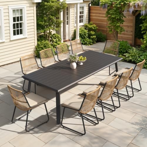 Pellebant Aluminum Outdoor Dining Table for 10 Person - Image 2
