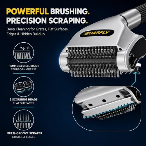 Electric Grill Brush, High-Torque 800 RPM Cordless Power BBQ Cleaner - Image 5