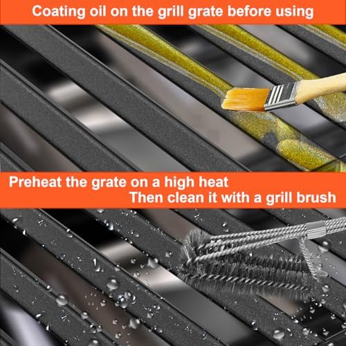 DELSbbq 17" Cast Iron Grill Grates for Charbroil Performance 5 Burner - Image 5