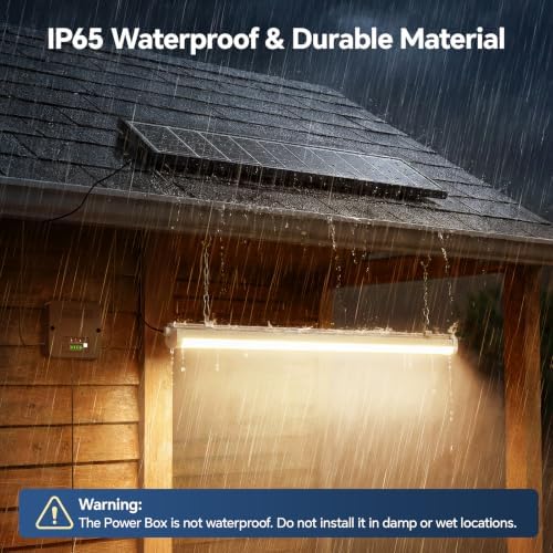 Solar Shed Light with Pull Cord, 1500LM LED Bars,4000K 1-Pack - Image 5