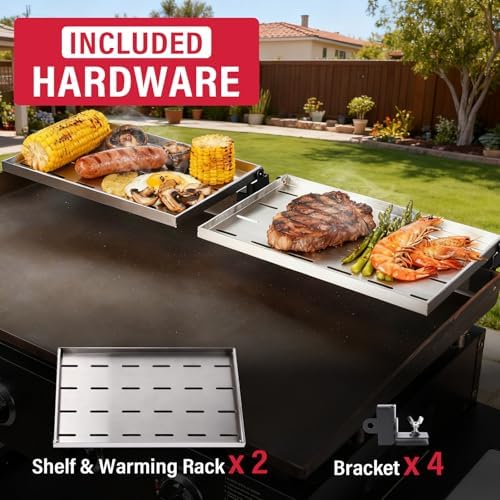 Utheer 36 Inch Warming Rack for Blackstone Griddle Accessories, 2-Pack - Image 5
