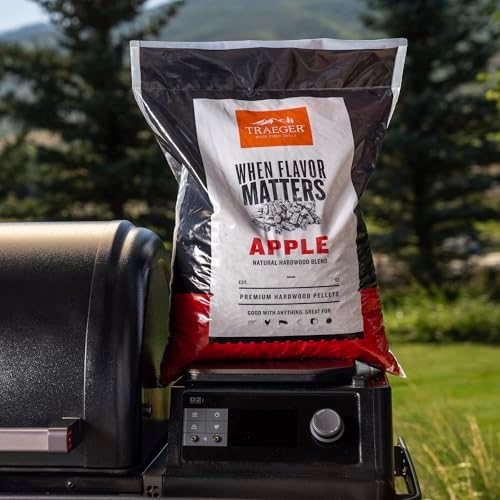 Traeger Grills Apple 100% All-Natural Wood Pellets for Smokers and Pellet Grills, BBQ, Bake, Roast, 18 lb. Bag - Image 5