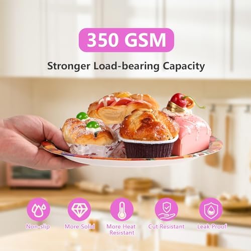 168Pcs Pink Pastel Rainbow Party Decorations Pink Iridescent Plates and Napkins Cups Tableware Sets Rainbow Party Decorations for Rainbow on Cloud 9 Birthday Weddings Baby Shower Supplies Serves 24 - Image 3