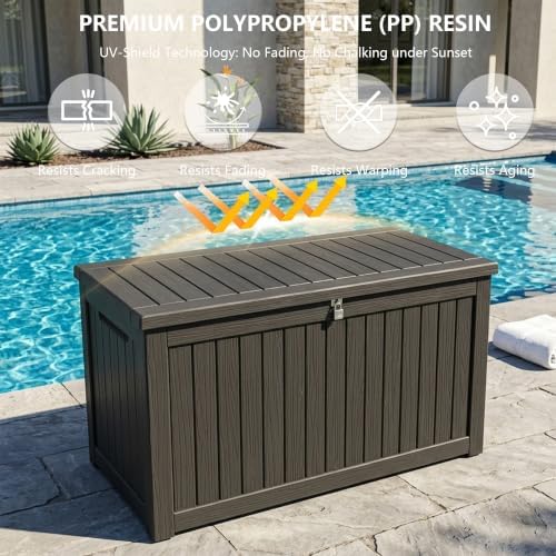 Outdoor Storage Box,270 Gallon Waterproof Deck Box [Upgraded 3.0] - Image 4