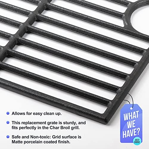 17 Inch Cast Iron Grill Grates for Nexgrill Home Depot 720-0830H 720-0888N - Image 6