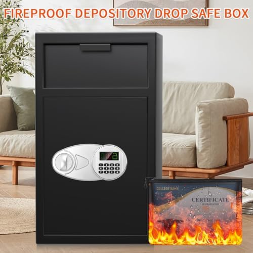 6.0 CU FT Extra Large Drop Safe for Business, Anti-Theft Money Drop Slot Safes with Digital Keypad and Spare Keys, Heavy Duty Depository Safe for Home Office Retail Store Business Mail Church - Image 6
