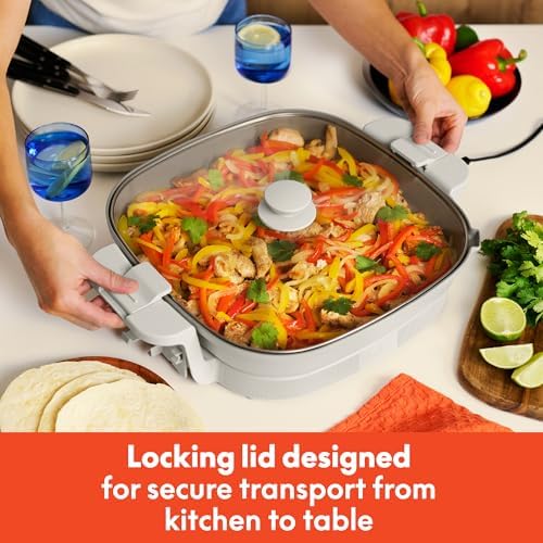 bella Fits-Anywhere™ SAUTE XL Make & Take Skillet, Non-Toxic, Oatmilk - Image 3