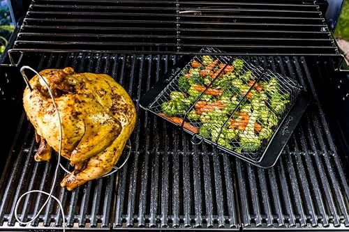Char-Broil Non-Stick Grill Basket, Black,Silver - Image 2