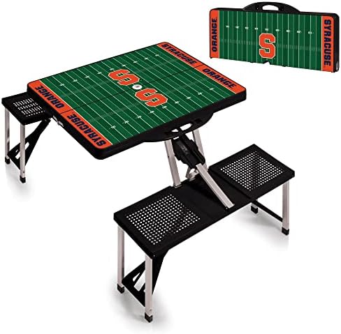 PICNIC TIME NCAA North Carolina Tar Heels Folding Picnic Table - Camping Table - Outdoor Table with Umbrella Hole - Image 4