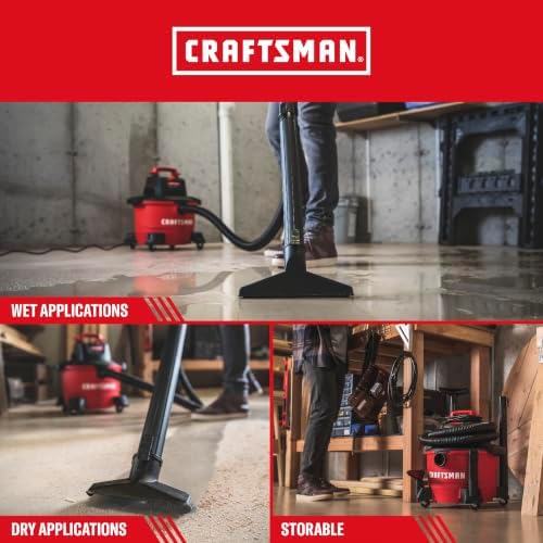 CRAFTSMAN CMXEVBE17584 6 Gallon 3.5 Peak HP Wet Dry Shop Vacuum - Image 4