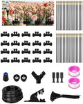 66FT Drip Irrigation System with 40 Nozzles, Automatic Drip Irrigation Kit, Garden Watering System with Dual-Head 360° Bendable Spray Nozzles for Lawn, Raised Bed (66FT, 40 Nozzles) by GrowYourGreenParadise