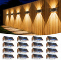 Solar Fence Lights Outdoor, 16 Pack Fence Solar Lights Waterproof by Unknown