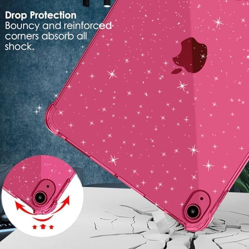 Clear Glitter Pink Case for iPad A16 11th/10th Gen 11/10.9" 2025/22 - Image 4