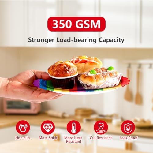 168 Pcs Rainbow Birthday Party Decorations, Serves 24 - Image 3