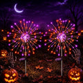 btfarm 2 Pack Solar Halloween Lights Outdoor, Orange Purple Firework Light by btfarmdecorativelighting