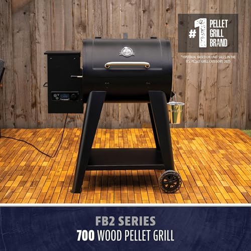 Pit Boss 700 FB2 Series Wood Pellet Grill & Smoker with Flame Broiler and LCD Digital Controller, 747-Sq. In. Cooking Space, 180°F to 500°F Temperature Range, Meat Probe, 21 lb. Pellet Hopper, Black - Image 2