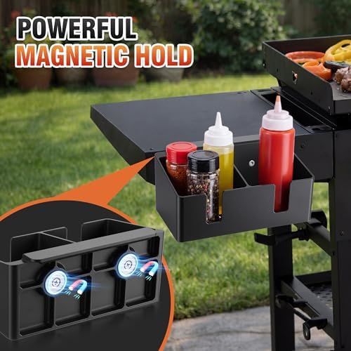 Hohean BBQ Magnetic Bottle Holder, Compatible with Blackstone Griddle - Image 4