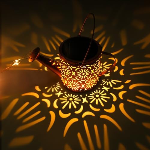 Solar Garden Lights Outdoor Decoration Flower Solar Watering Can Light - Image 2