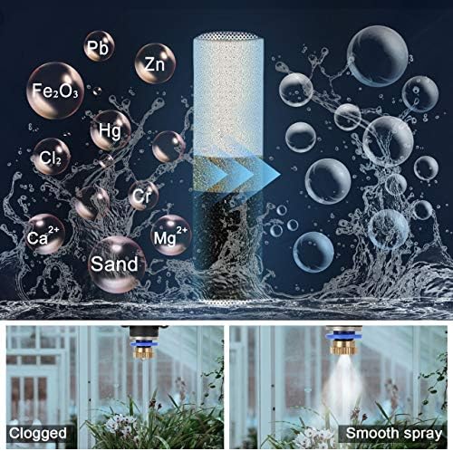CozyCabin Pack of 2 Mist Calcium Inhibitor Filter Outdoor Misting System Filter, Prevent Nozzles Clogging for Garden Patio Mister - Image 3