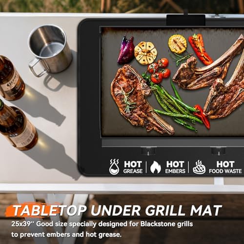 25x39 inches Under Grill Mats for Blackstone Outdoor Deck BBQ - Image 2