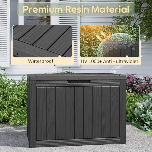 KAMABOKO Outdoor Storage Box, 50 Gallon Deck Box Outdoor Waterproof Patio - Image 3
