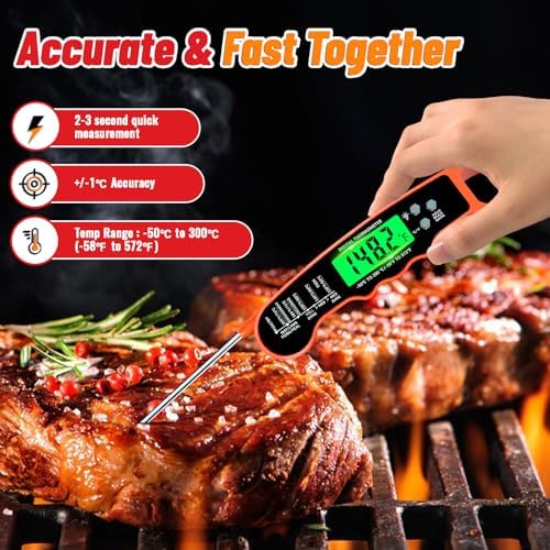 Meat Thermometer Digital, Instant Read Digital Meat Thermometer - Image 2