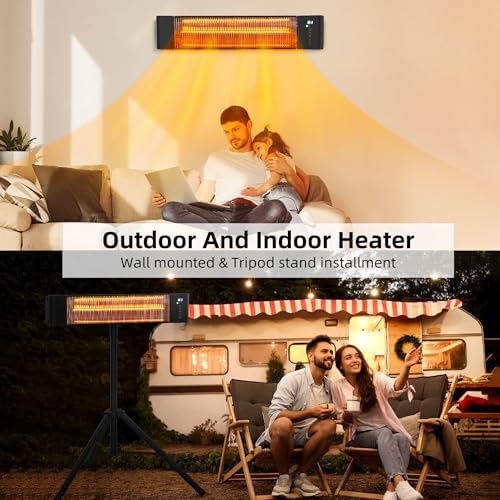 Infrared Heater for Outdoor use 1500W Patio Heater with Stand WEWARM - Image 3