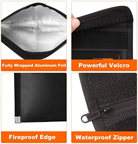 Small Fireproof Money Bag for Cash, Stealth Nesting 2-Pack - Image 5