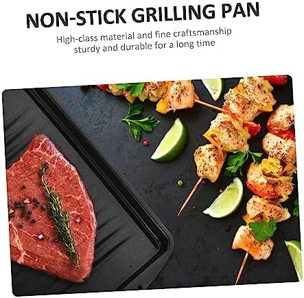 Iron Non-Stick Griddle Pan for Indoor Outdoor Bbq Cooking - Image 2