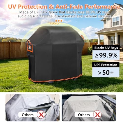 70" BBQ Grill Cover for Outdoor Grill 1000D Heavy Duty Waterproof - Image 5
