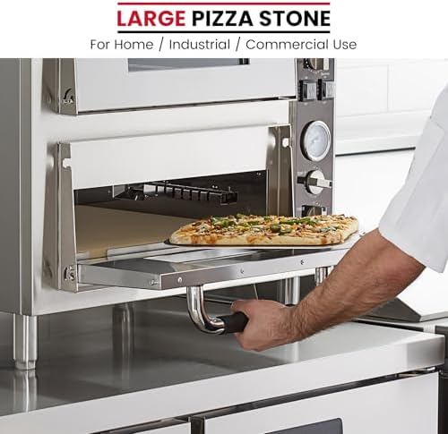 Unicook 18 x 18 Inch Extra Large Pizza Stone for Oven and Grill, 12.2 Lbs - Image 3