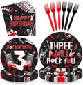 96Pcs 3rd Rock And Roll Music Themed Party Supplies Serves 24 by Greencian