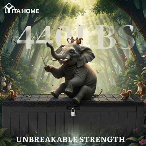 YITAHOME 134 Gallon Large Deck Box - Image 6