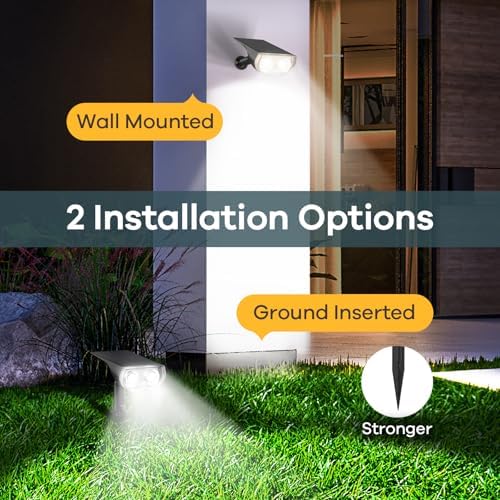 Linkind Solar Lights Outdoor Waterproof Landscape Spotlight Daylight 6 Pack - Image 5