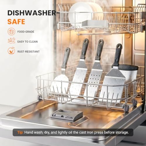 Overmont 31PC Griddle Accessories Kit, Spatula Set with Basting Cover Press - Image 6