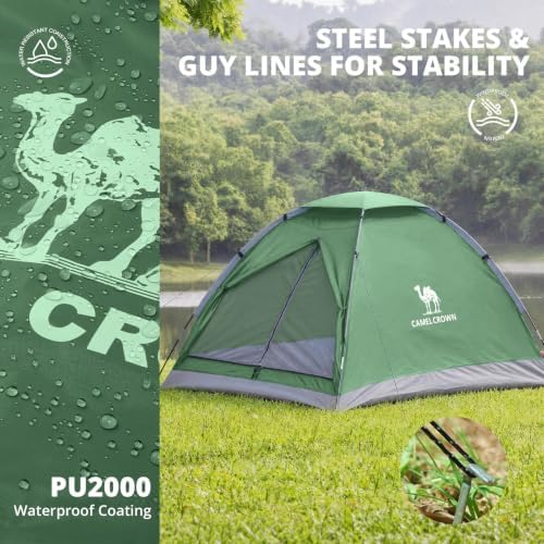 CAMEL CROWN Tents for Camping 2/3/4/5 Person Camping Dome Tent, Waterproof,Spacious, Lightweight Portable Backpacking Tent for Outdoor Camping/Hiking - Image 2