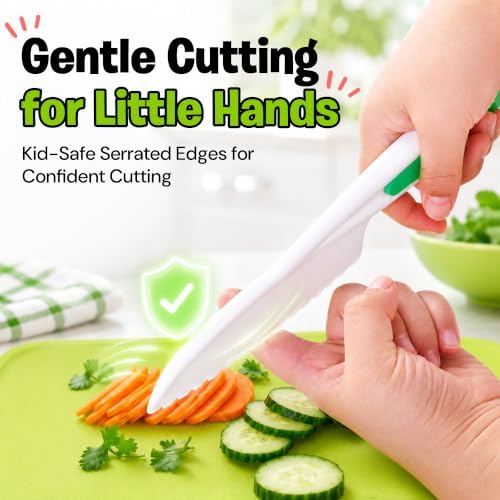 Kids Knife Set for Real Cooking -19Pc Montessori Kitchen Tools for Toddlers - Image 6