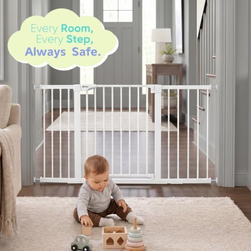 Sekey Baby Gate for Stairs, 30-57" Extra Wide No Drilling Dog Gate - Image 7