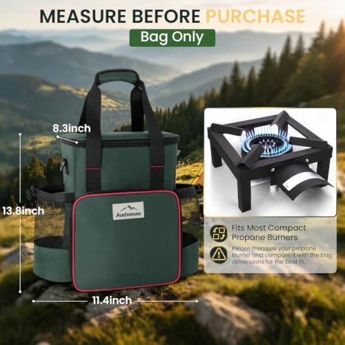 Carry Bag for High Pressure Single Propane Burner with Multiple Pockets - Image 2