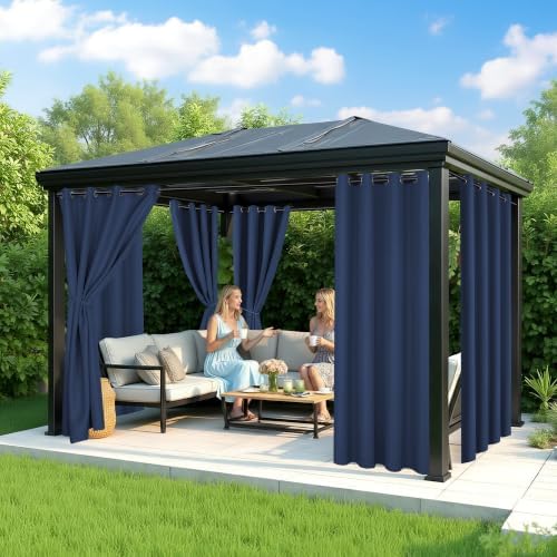Patio Curtains Outdoor Waterproof, 6-Panels, Privacy Drapes - Image 4