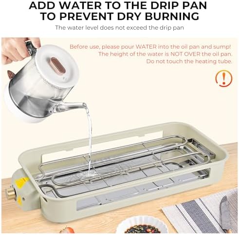 Pukomc Electric Indoor Grill,2 in 1 Indoor Grills for Kitchen - Image 3