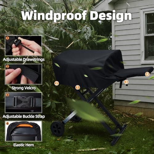 Griddle Cover for Blackstone 22" On The Go Scissor-Leg Grill, Cover Only - Image 5